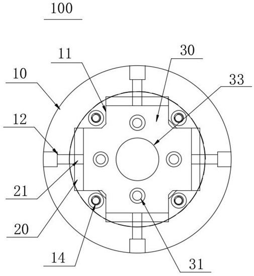 Method for machining forging die of radial forging machine through machining jig