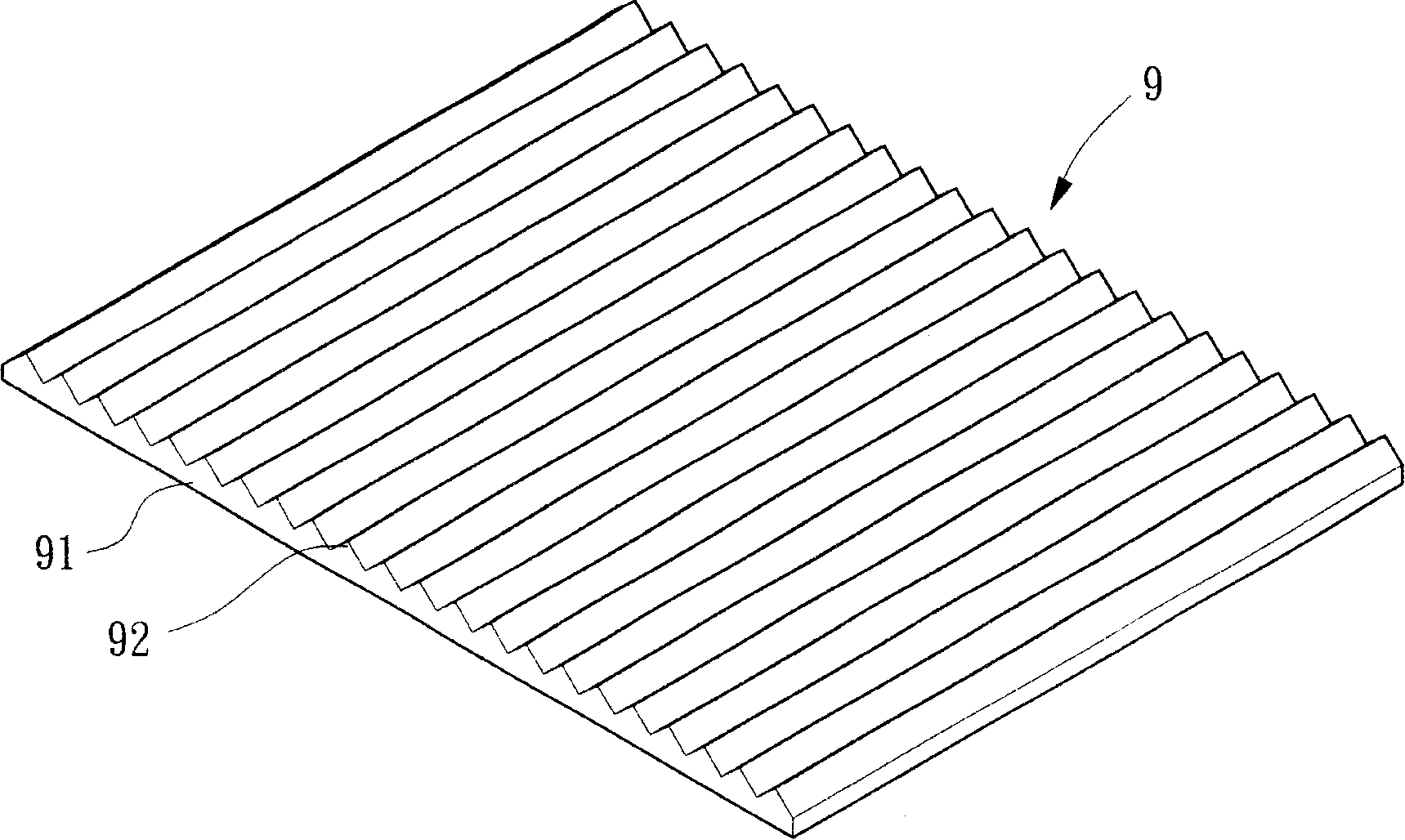 Combined concentration piece with diffusion particle