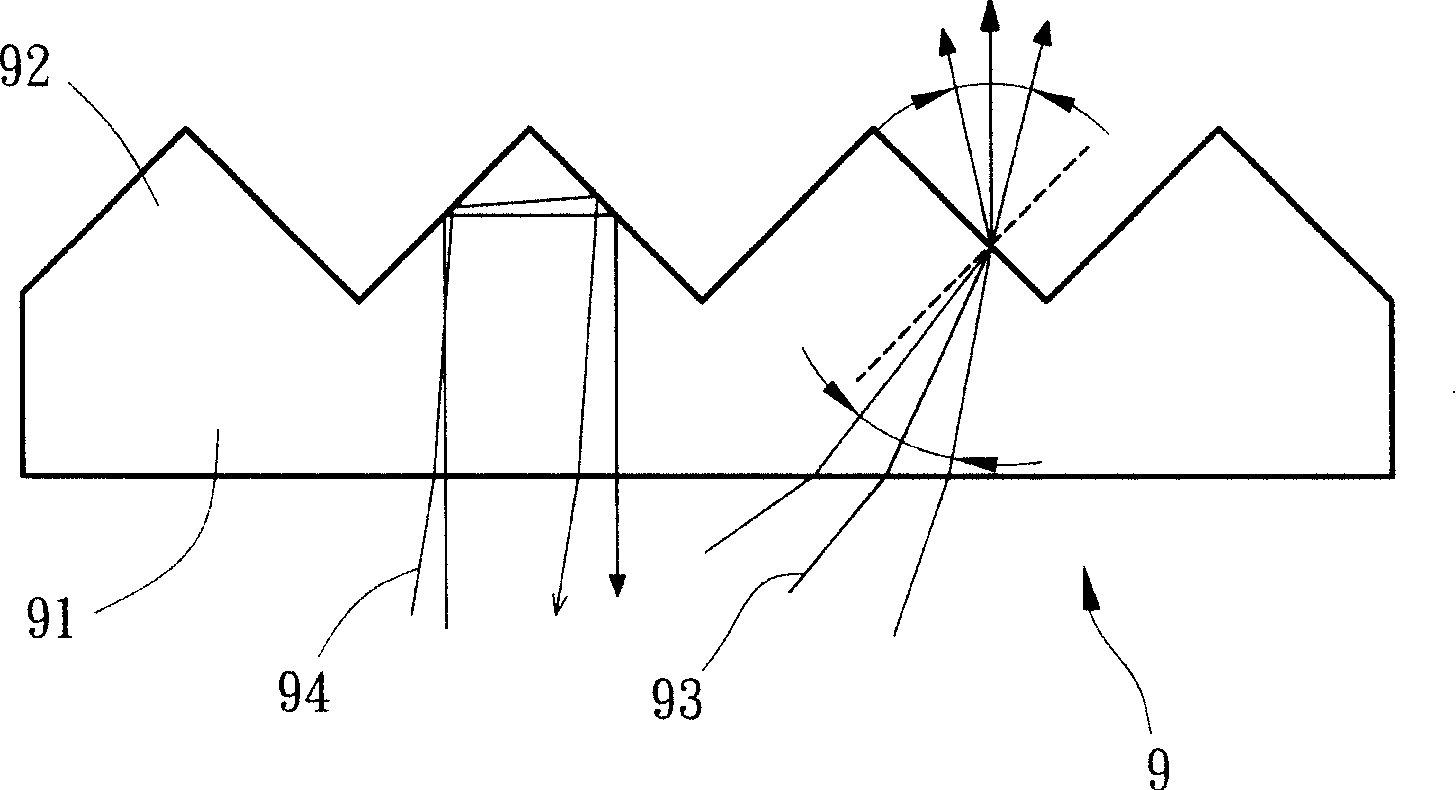 Combined concentration piece with diffusion particle