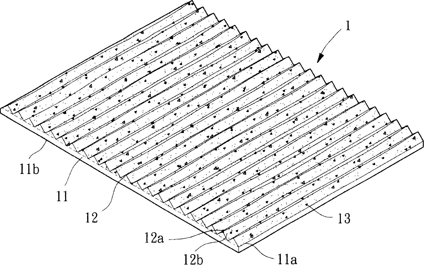 Combined concentration piece with diffusion particle