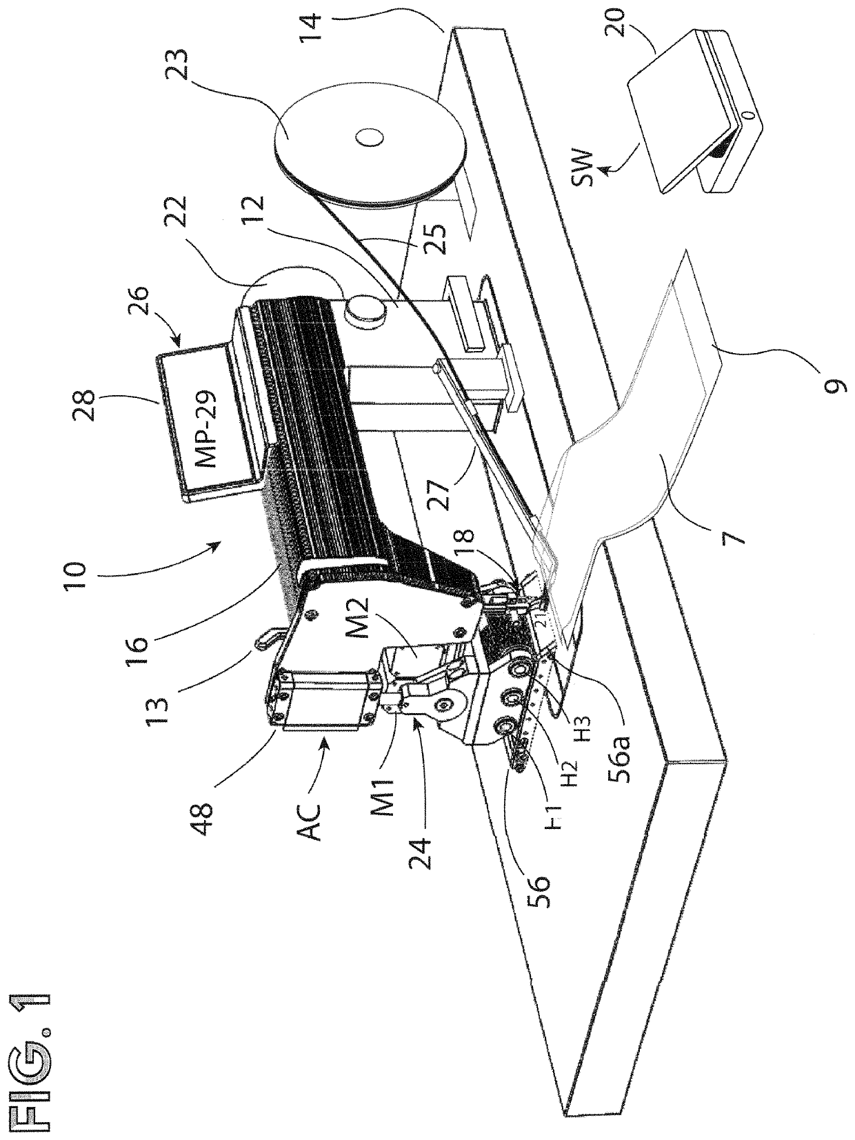 Attachment for sealing seams