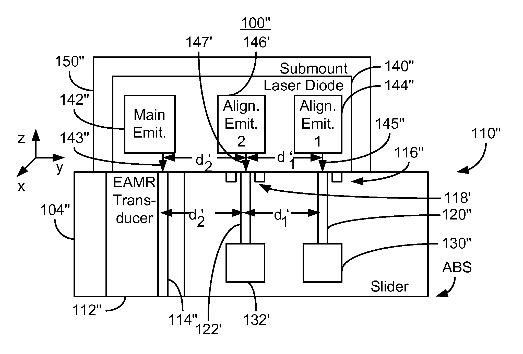 Method and system for optically coupling a laser with a transducer in an energy assisted magnetic recording disk drive