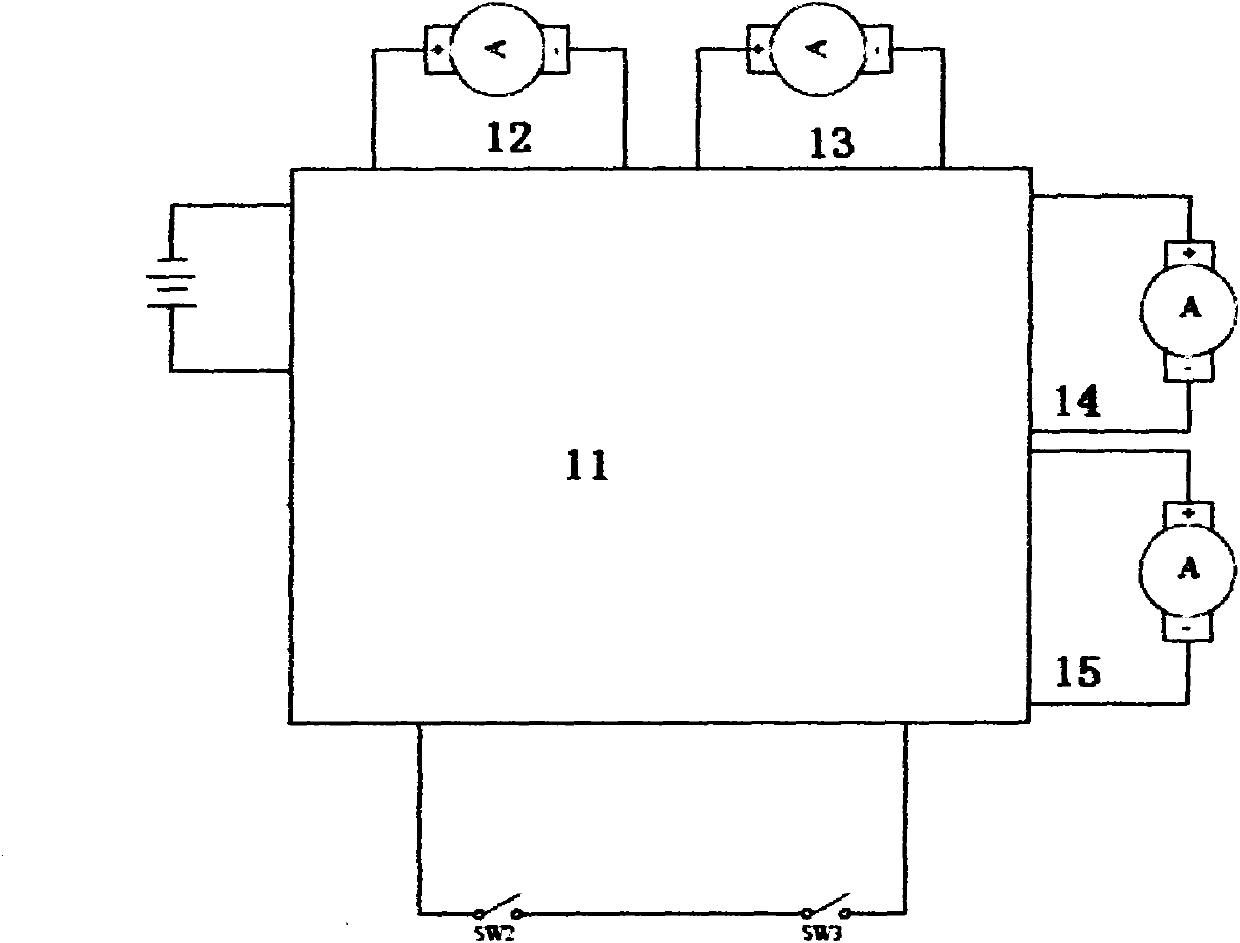 Random walking accessory parking protection structure and circuit thereof