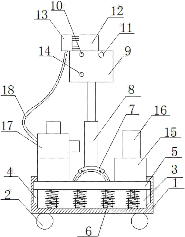 Multi-angle adjusted dust-free wall sanding machine