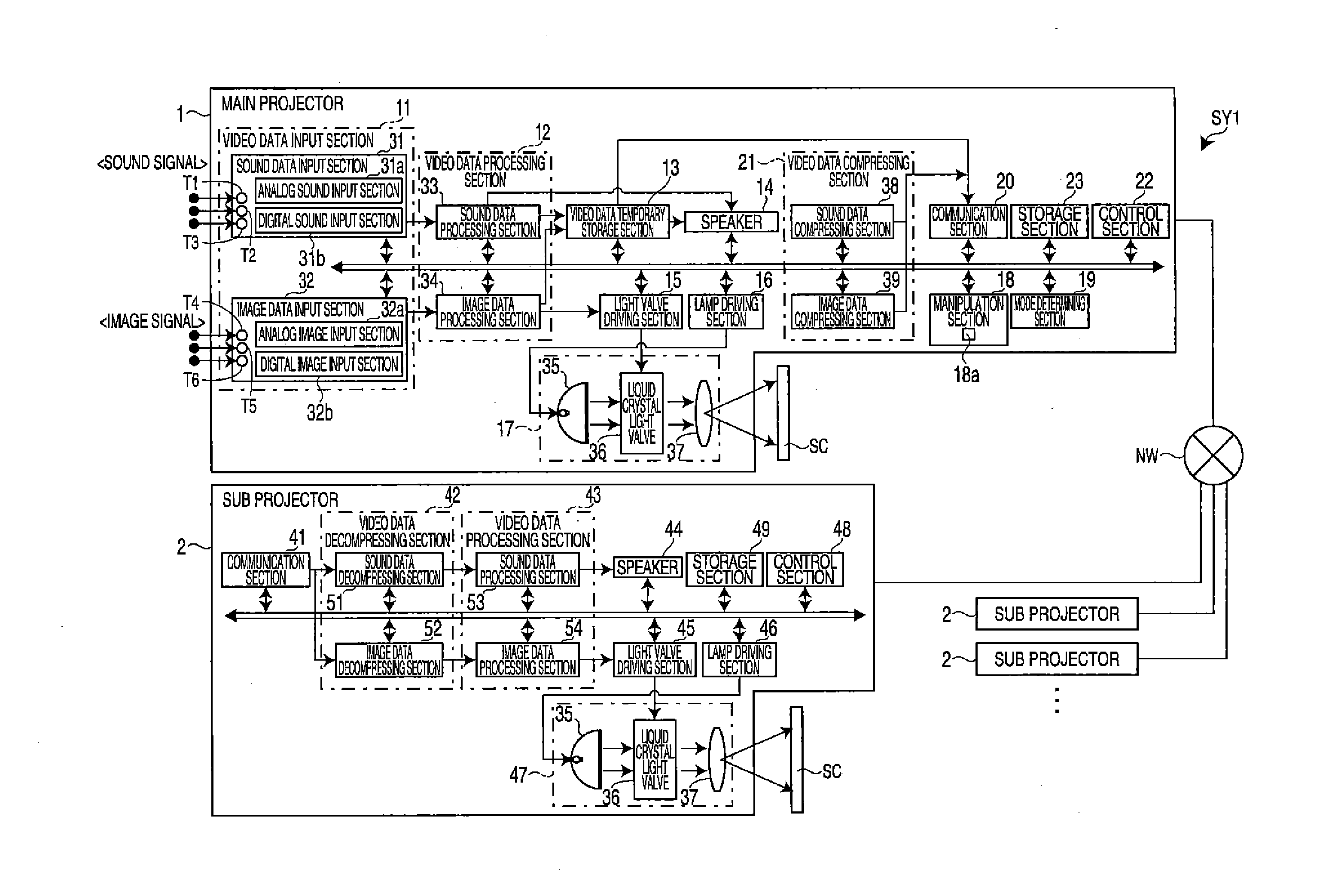 Projector, projector system, data output method of projector, and data output method of projector system