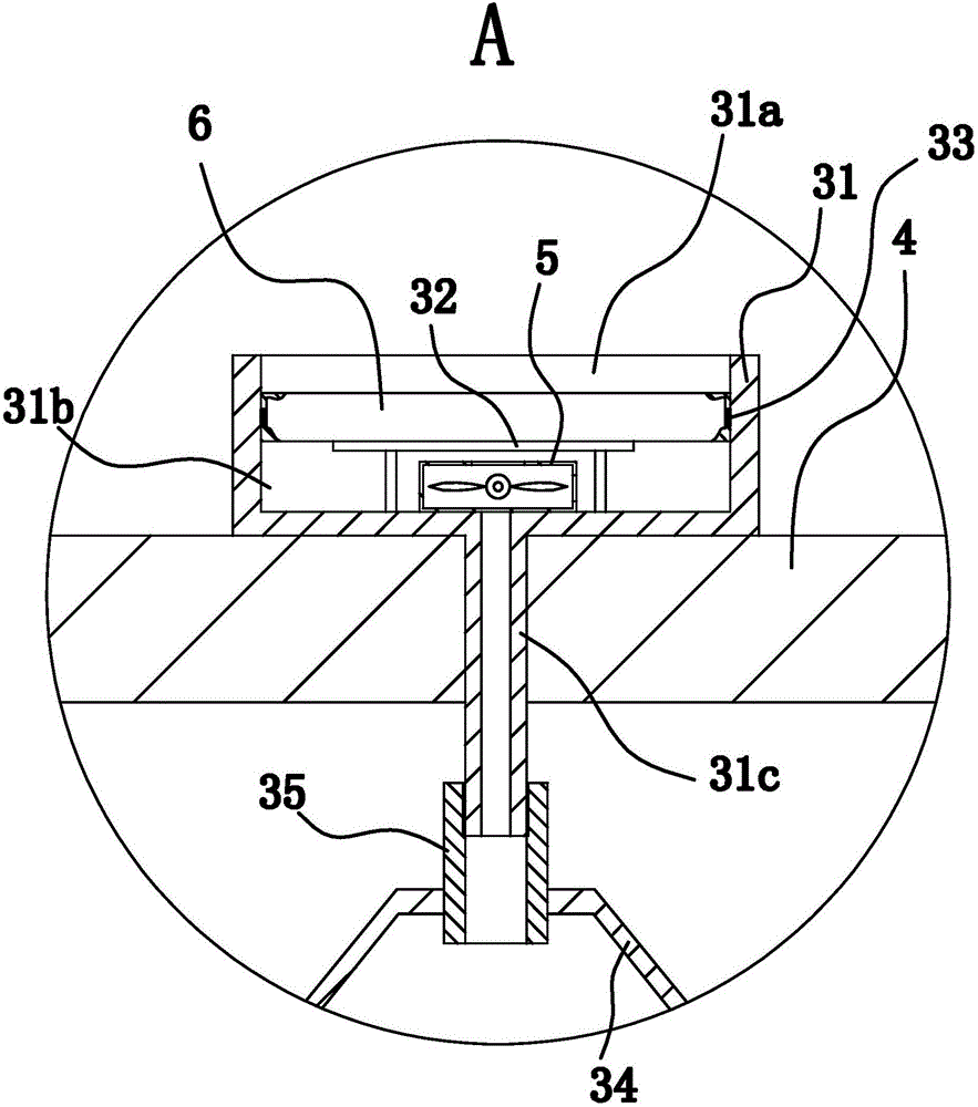 Printing device of printing face fabric