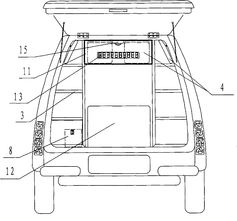 Vehicular live-work tool library applying RFID technology