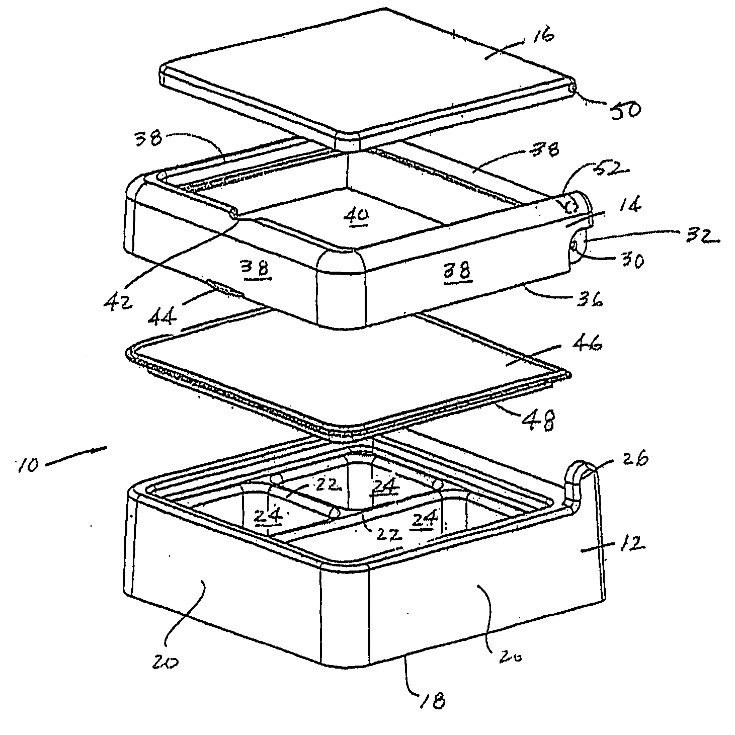 Multi-compartment food storage container