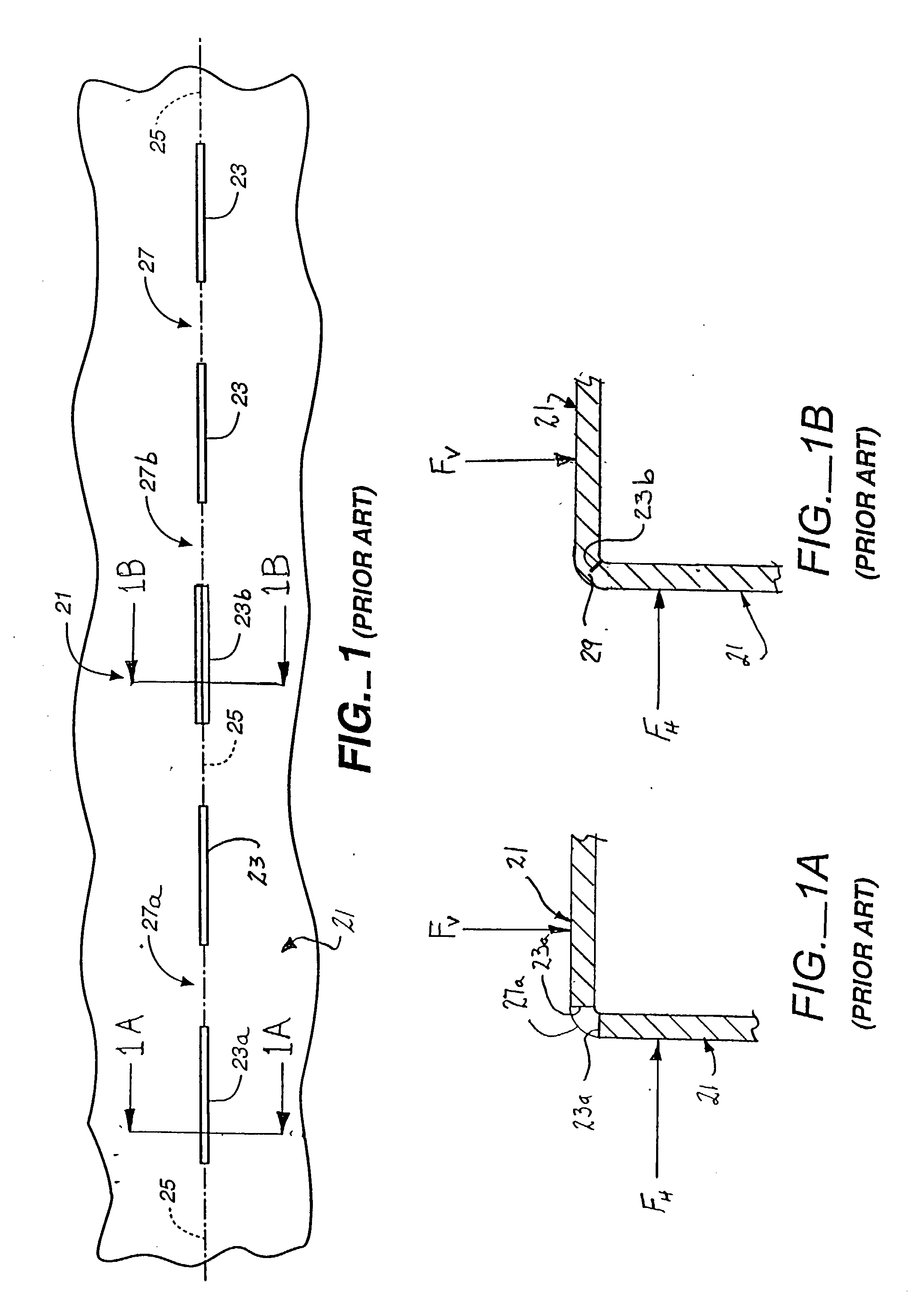 Method for precision bending of sheet of materials, slit sheets fabrication process
