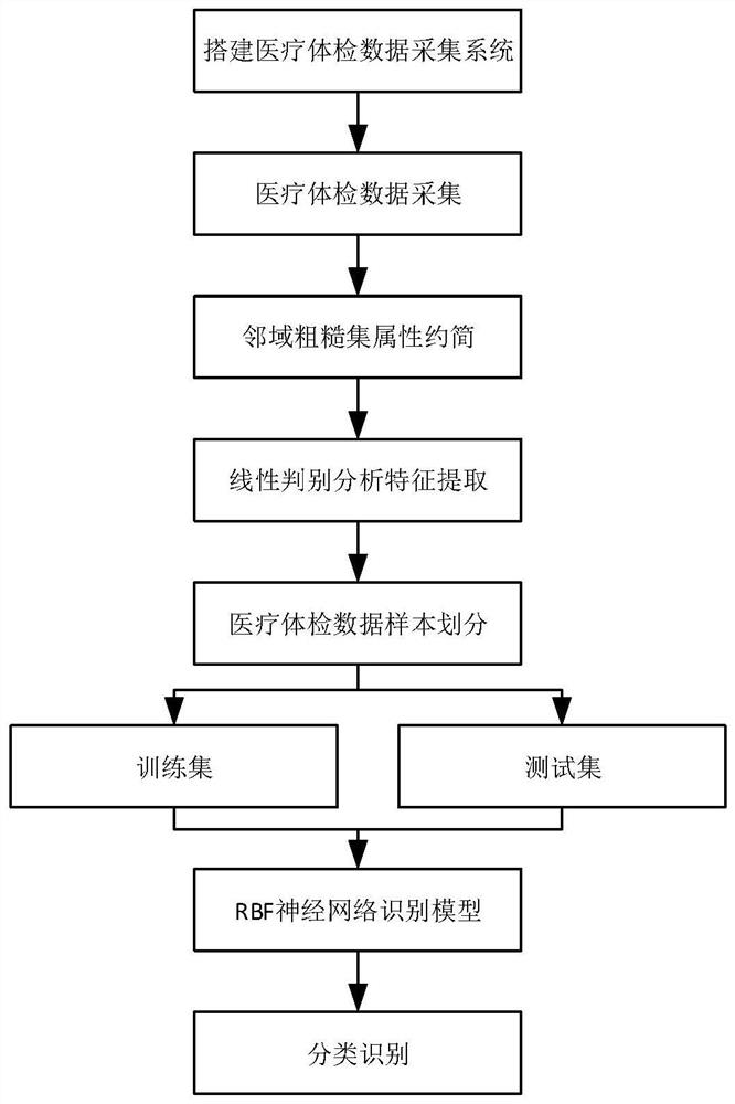 Medical examination data identification and analysis method based on NRS-LDA