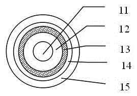 Watertight towing photoelectric composite cable and preparation method thereof