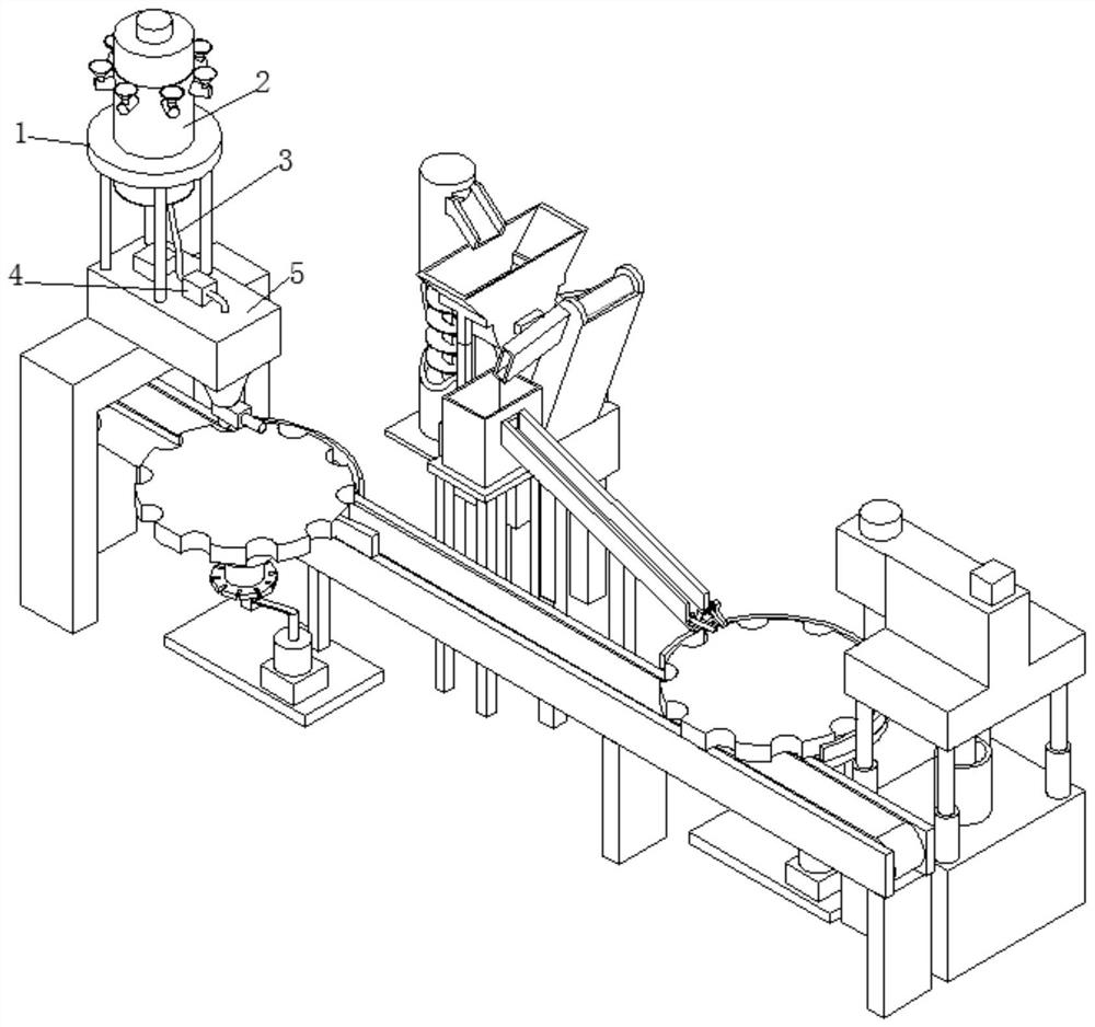 A mixing drum for rust remover production