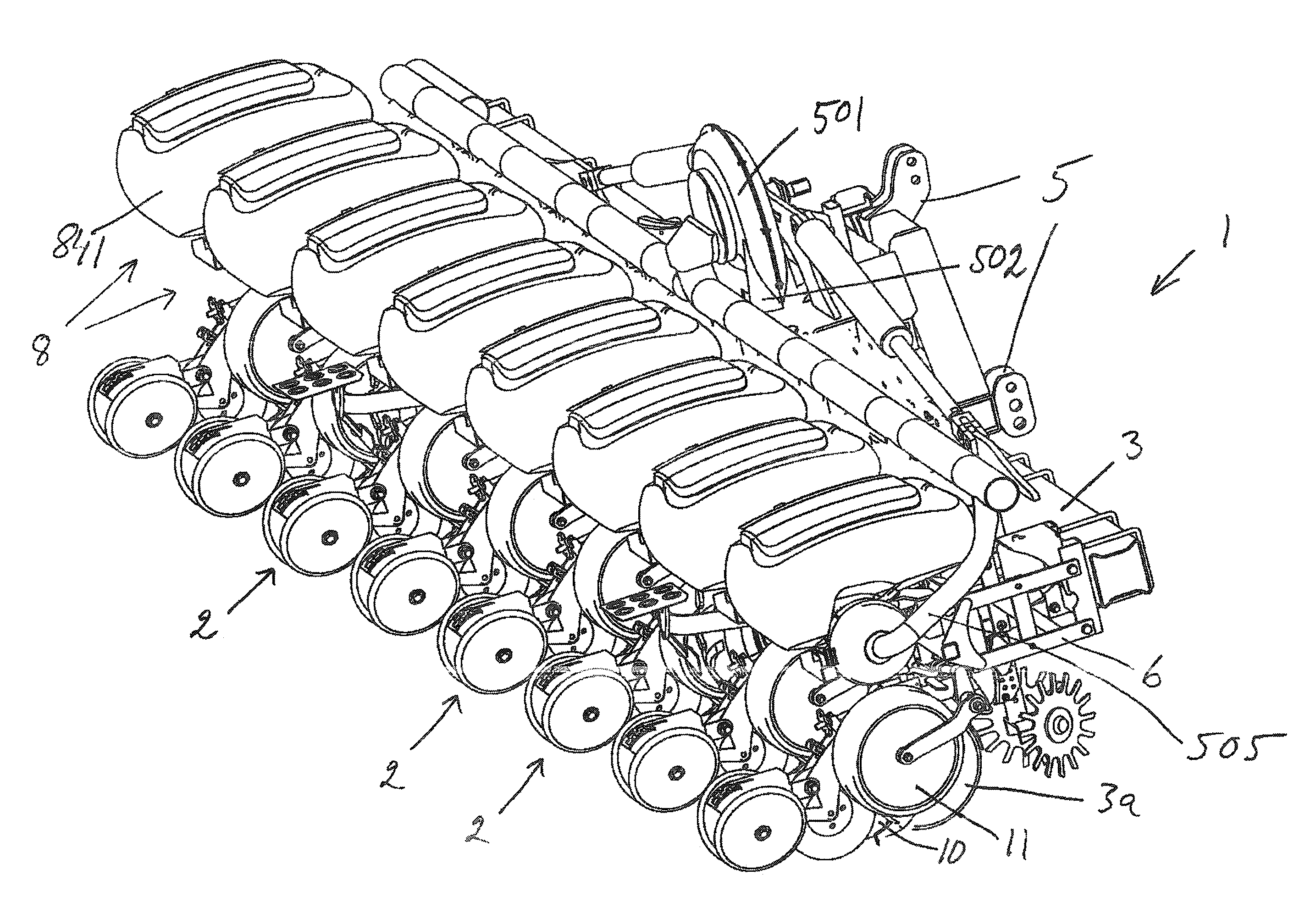 Arrangement for recycling air in an agriculture machine