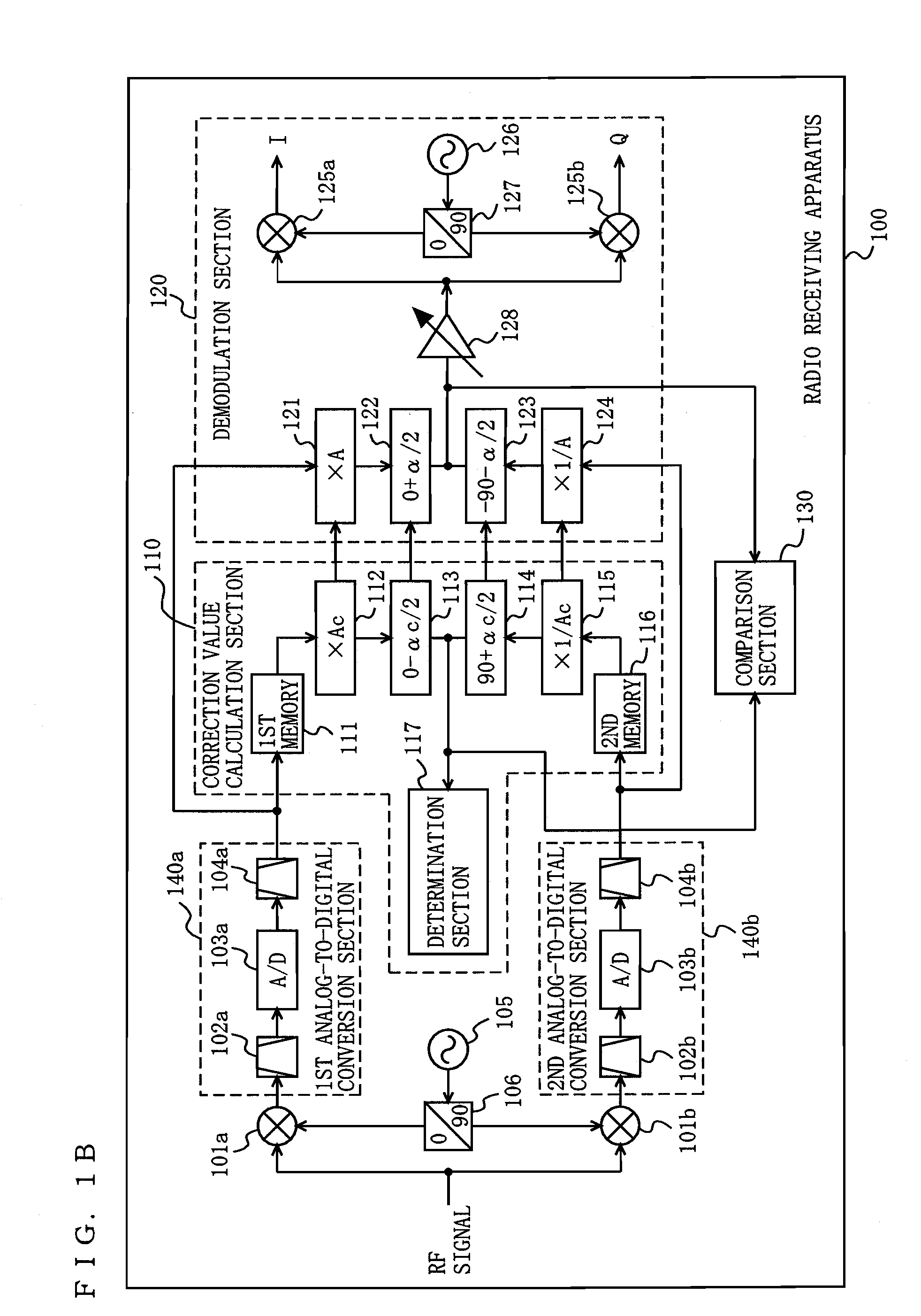 Radio receiving device