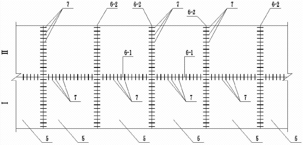 A wharf concrete road structure and its construction method