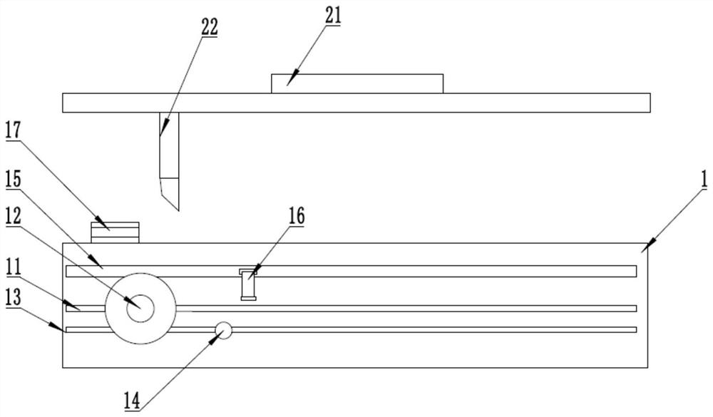 Textile fabric cutting device