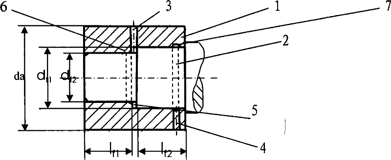 Hydraulic-disassembly cylindrical interference connection structure and assembly/disassembly method