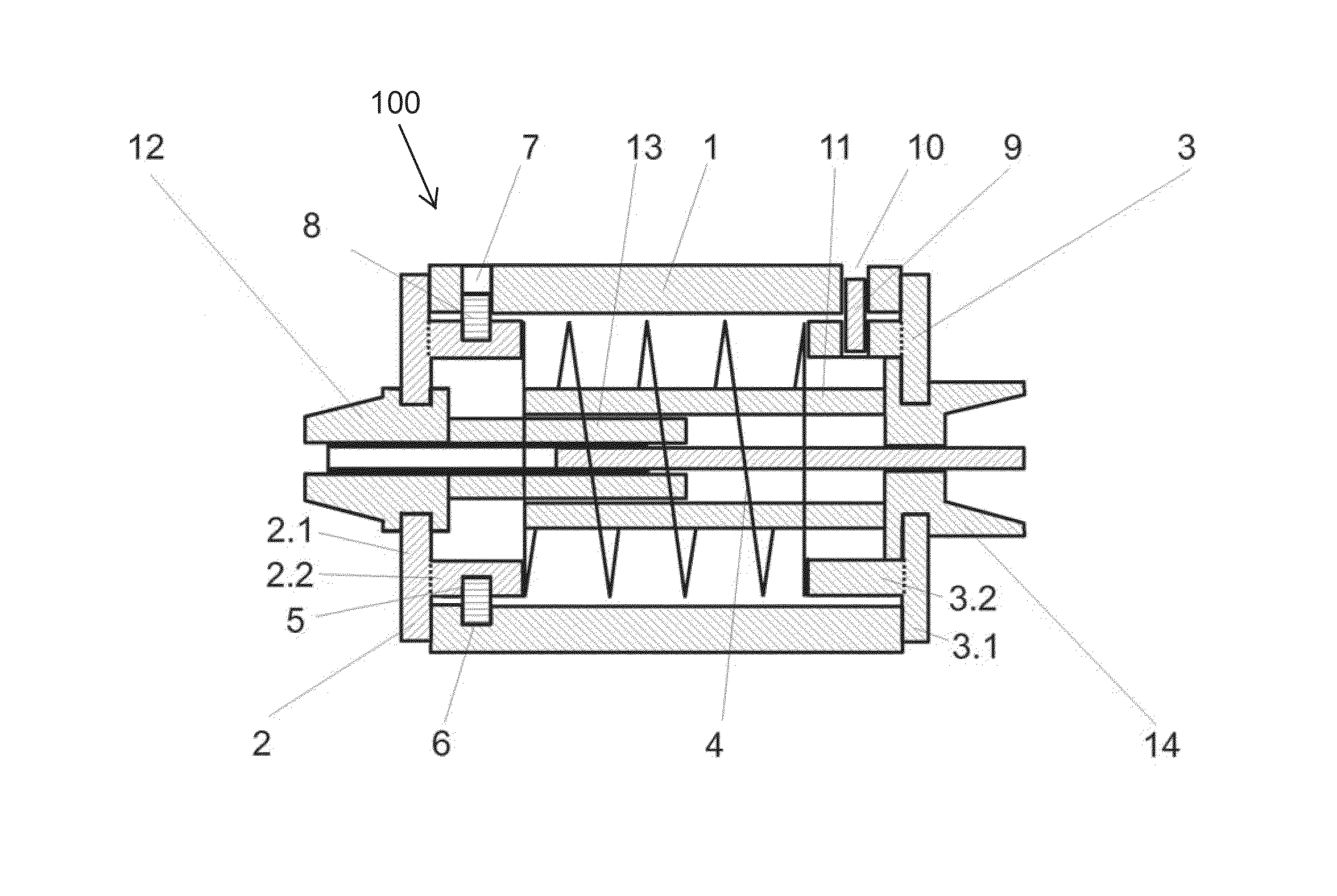 Electromechanical excess temperature protection element