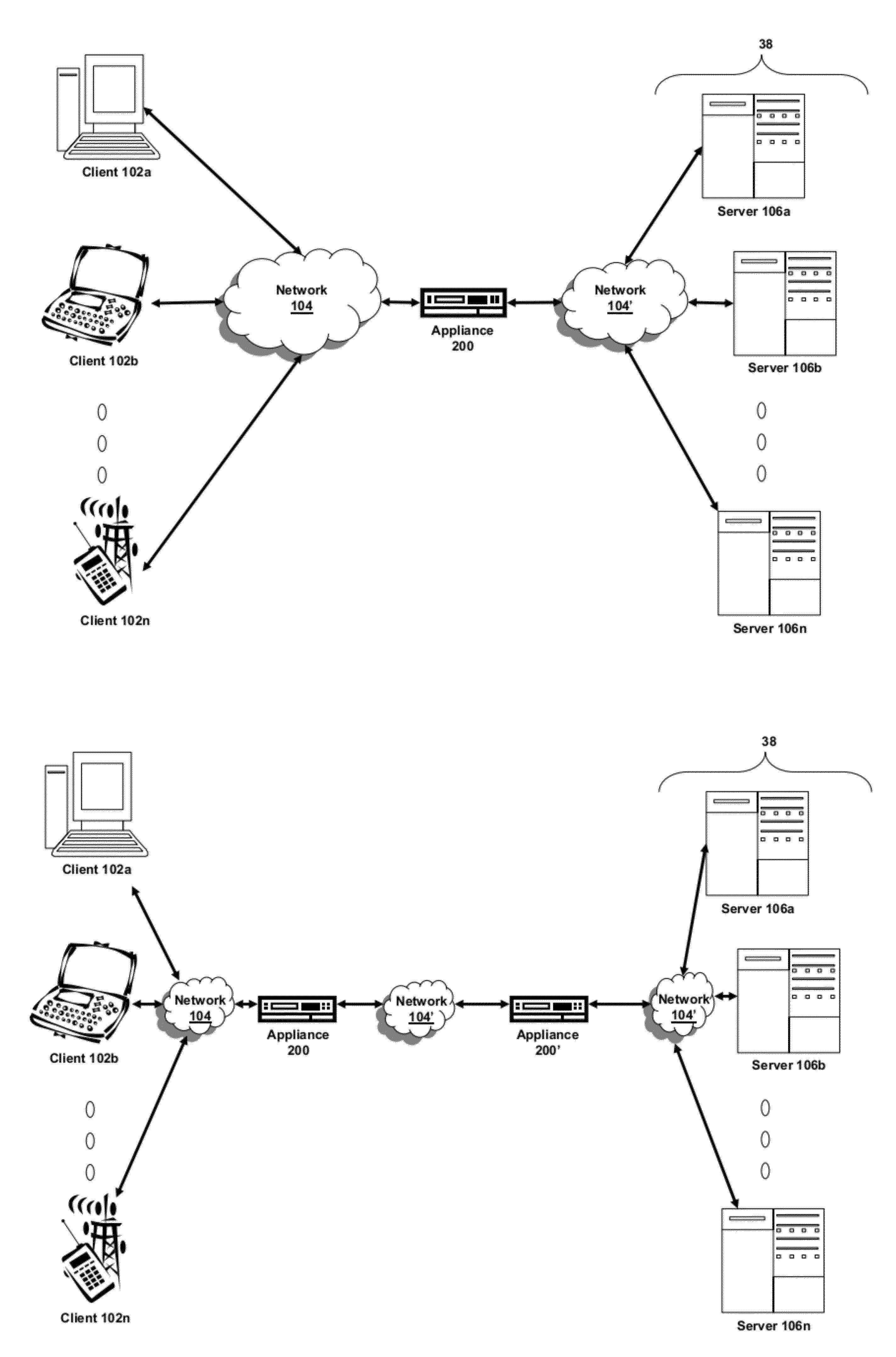 Systems and methods for cloud bridging between intranet resources and cloud resources