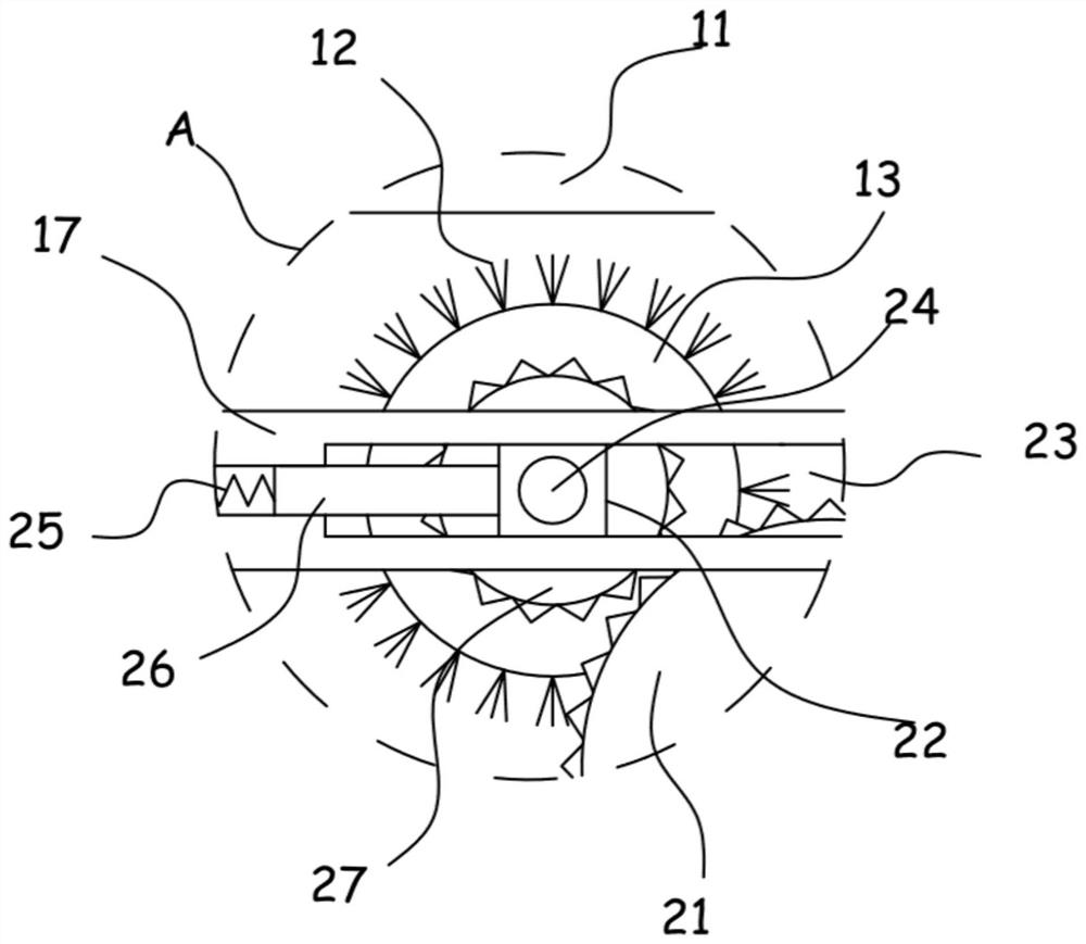 A device for cleaning the inner wall of drinking water trough for livestock breeding