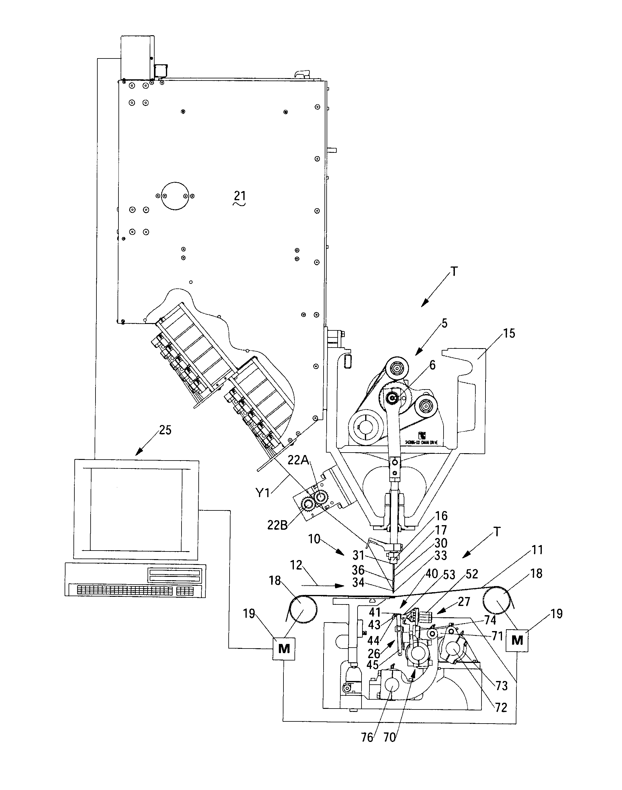 System and method for forming patterned artificial/synthetic sports turf fabrics