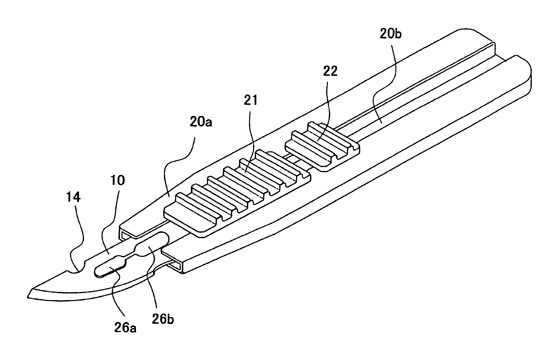 Holder for a surgical knife blade