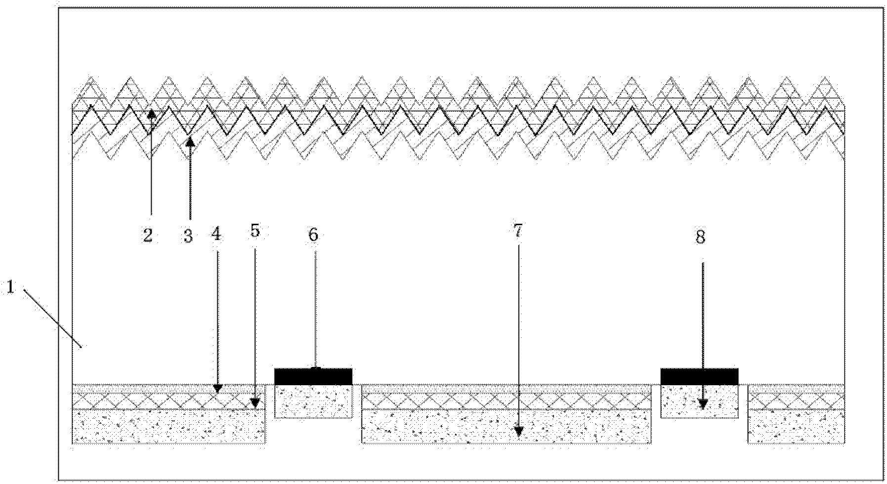 Novel N-type silicon hetero-junction battery with IBC (interdigitated back-contacted) structure and fabrication method thereof