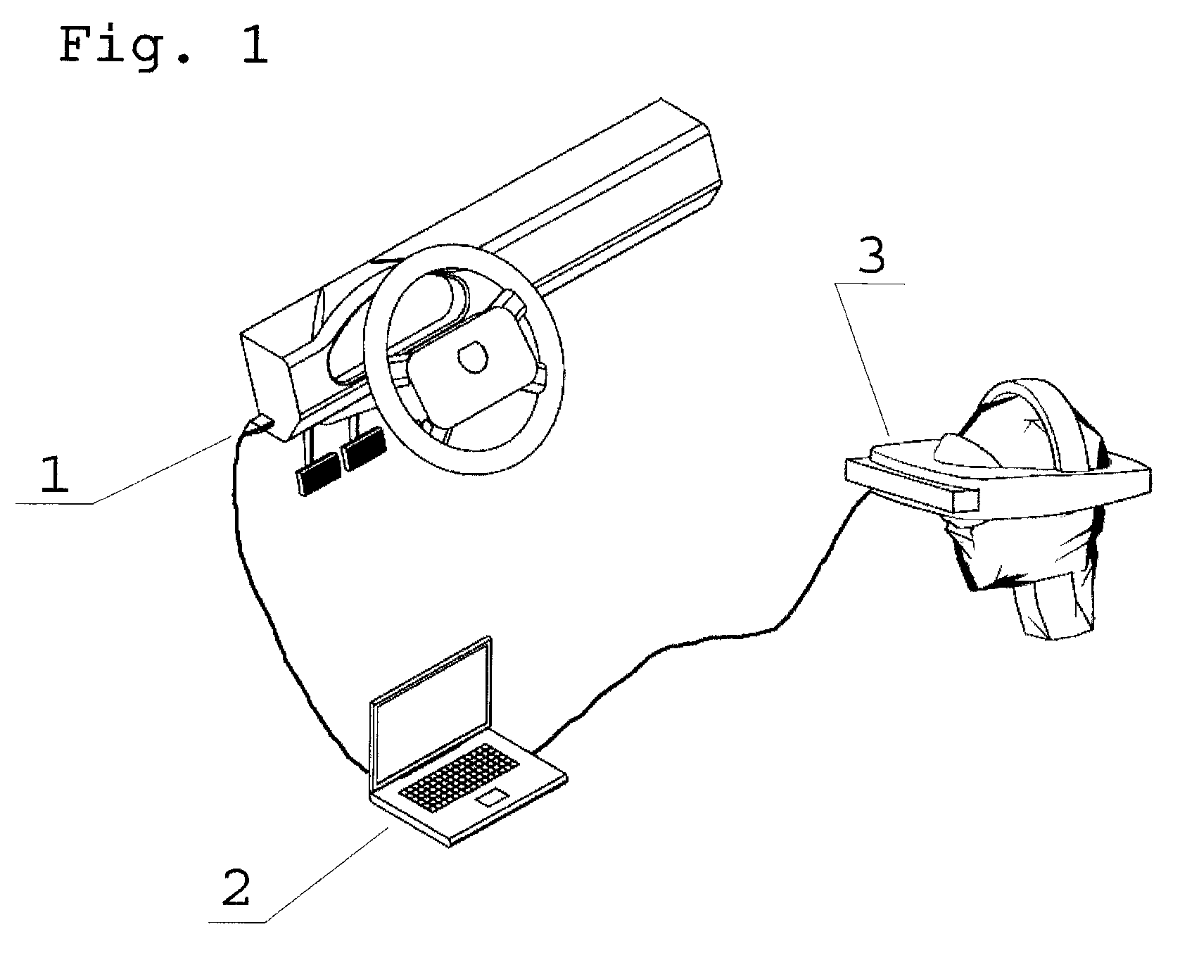 Simplified portable in-the-vehicle road simulator