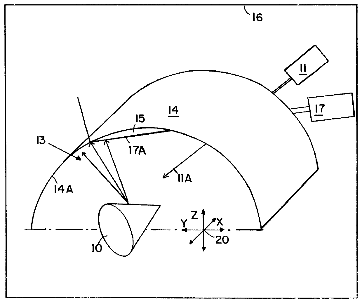 Method of forming metal, ceramic or ceramic/metal layers on inner surfaces of hollow bodies using pulsed laser deposition