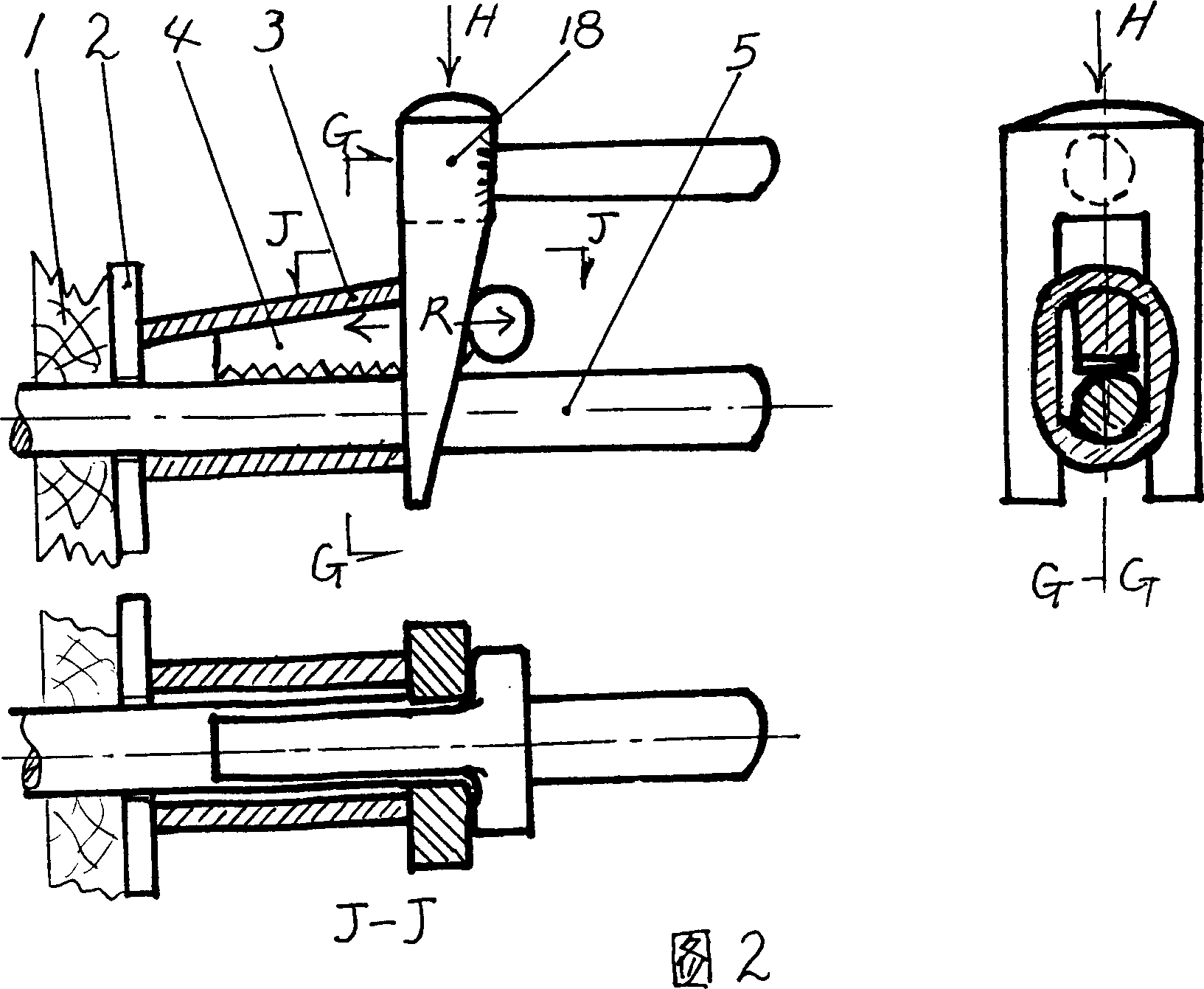 Sloping wedge clamp of building moulding board and mounting, unloading tool thereof