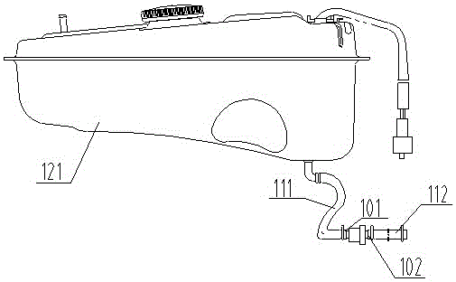 Motorcycle fuel filtering device