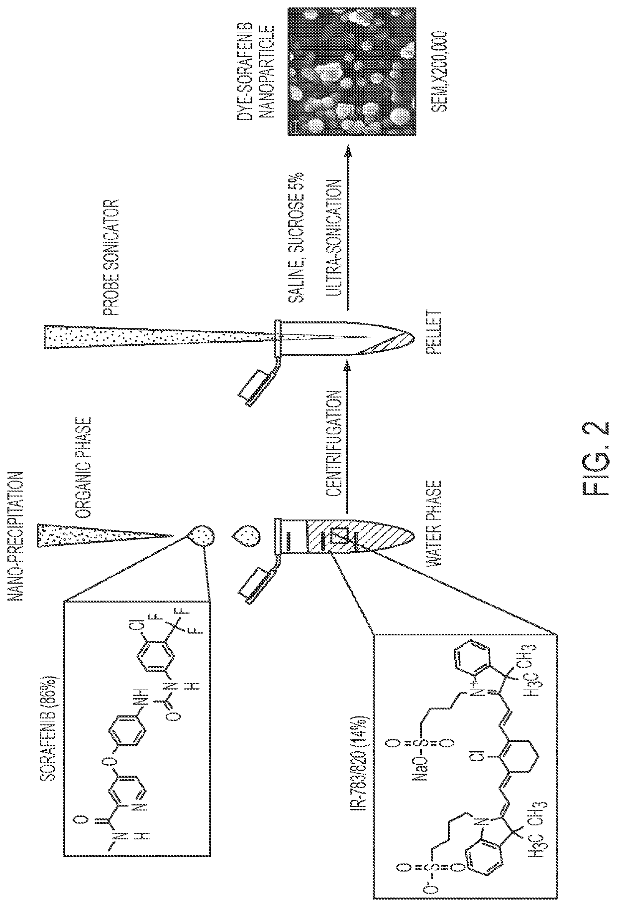 Dye-stabilized nanoparticles and methods of their manufacture and therapeutic use