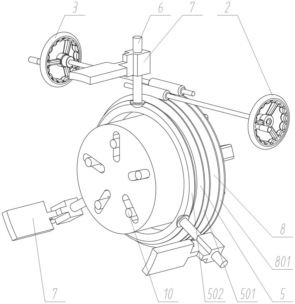 Adjustable supporting device for mounting automobile tire