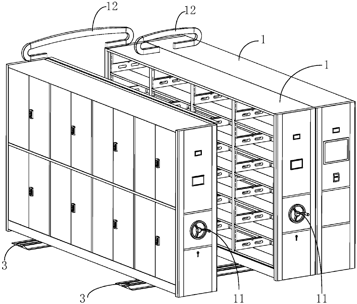 Intelligent mobile rack