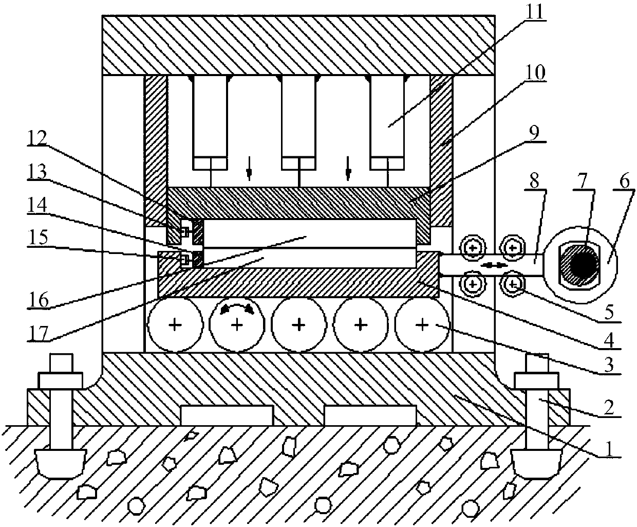 Method and device for preparing composite plate blank through friction welding