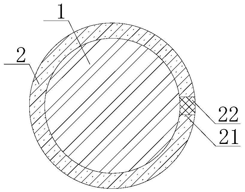 Cathode cable structure for impressed current cathodic protection device of thermal production well