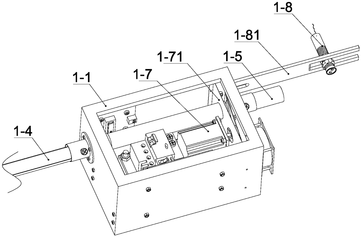 Integrated rod-shaped puffed grain food cutting and conveying machine