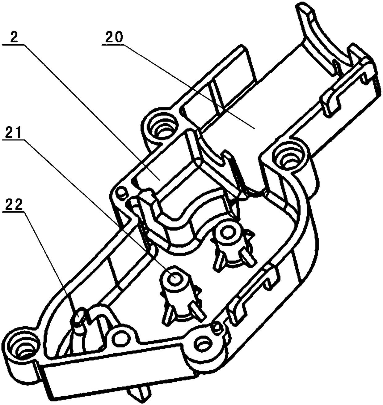 Reducer gear box for angle rotation limit