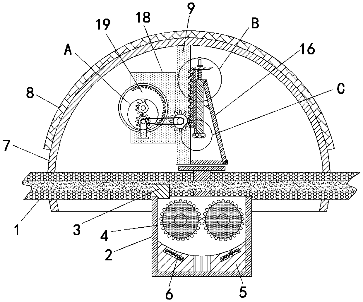 Efficient deicing device for power equipment