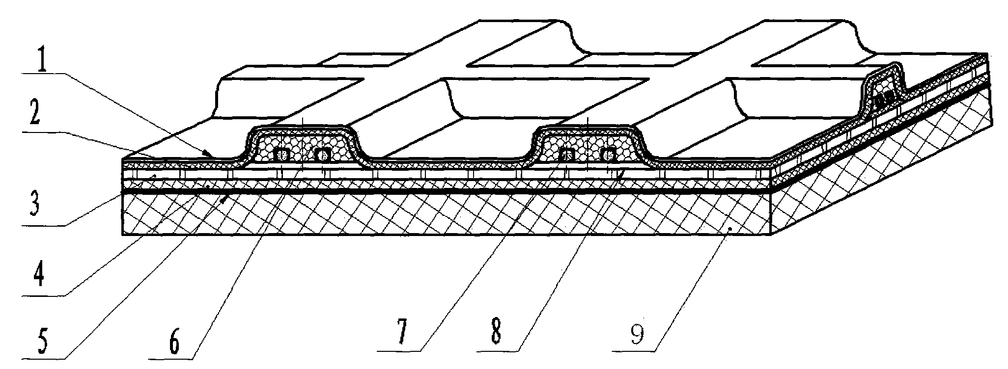 Grid type reinforcing structure