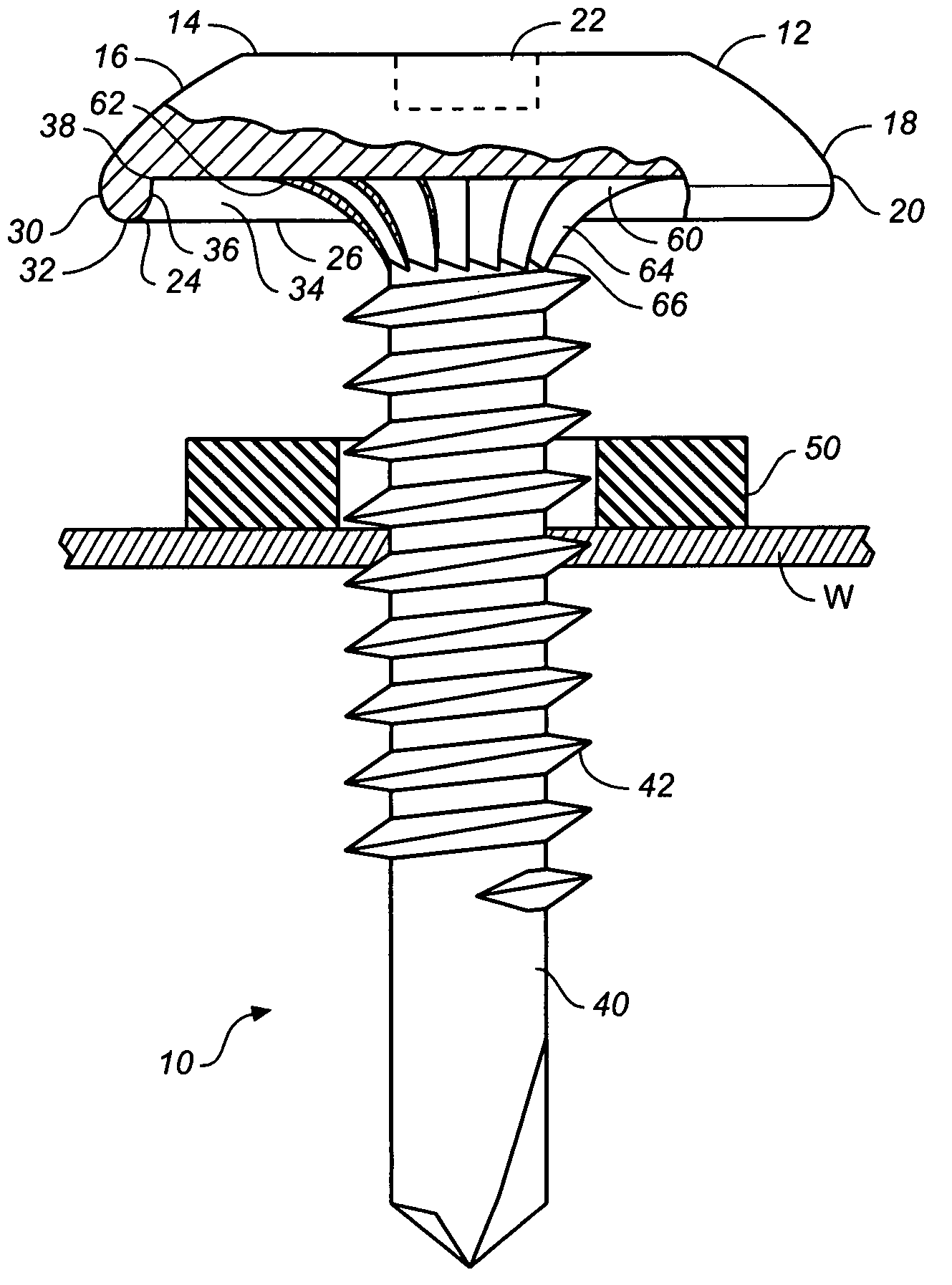 Fastener apparatus for roofing and steel building construction