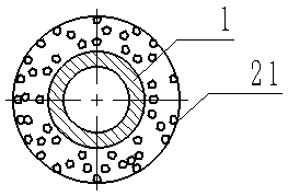 A kind of wire saw beads with uniform distribution of abrasive particles and manufacturing method