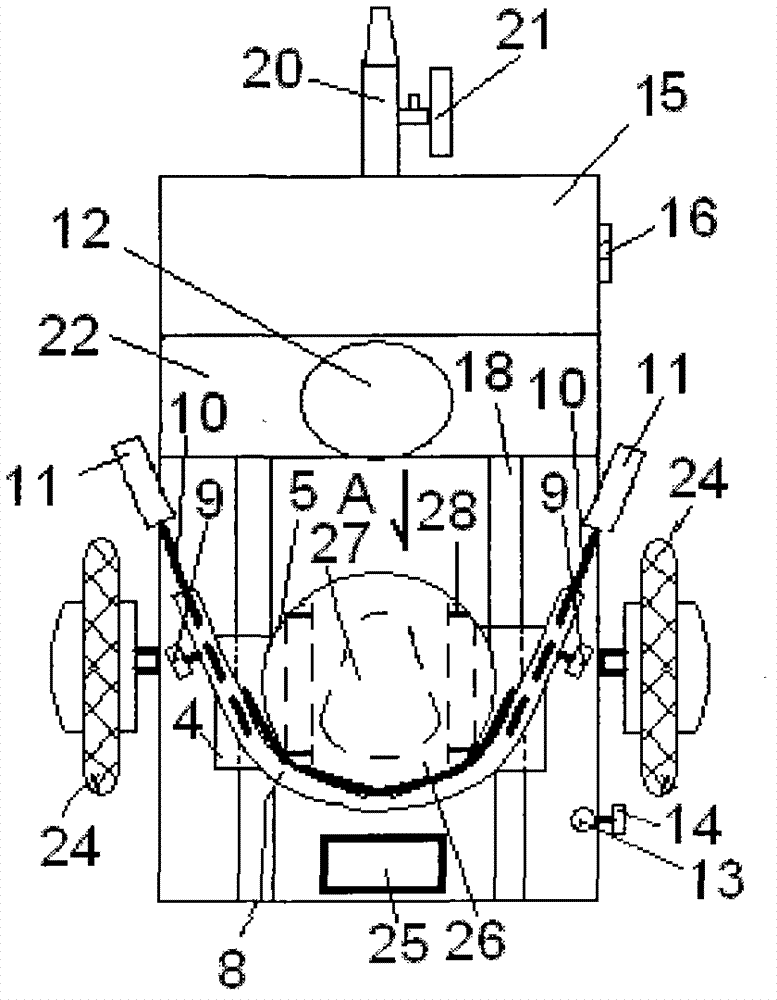 Multifunctional electric cart facilitating defecation of high paraplegia patient