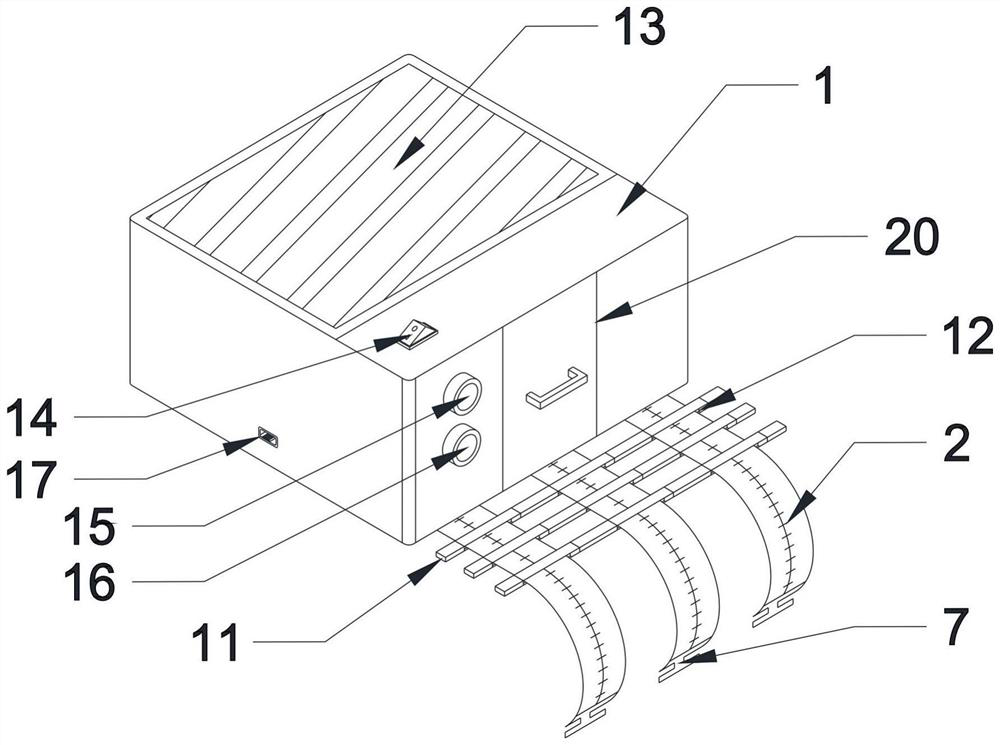 Medical abdominal circumference measuring instrument