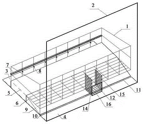 Broiler chicken free-ranging hen house under trees