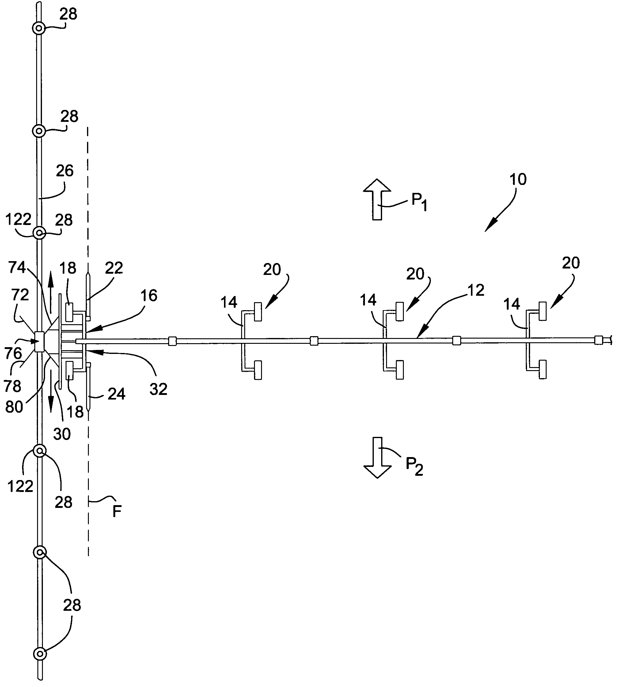 Linear-feed irrigation apparatus and related method