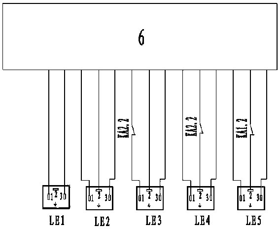 Torque limitation alarm device for straight-arm-type lorry-mounted crane