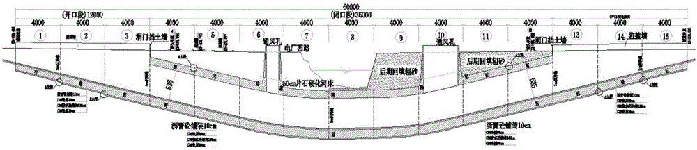 Shallow-buried tunnel section construction method