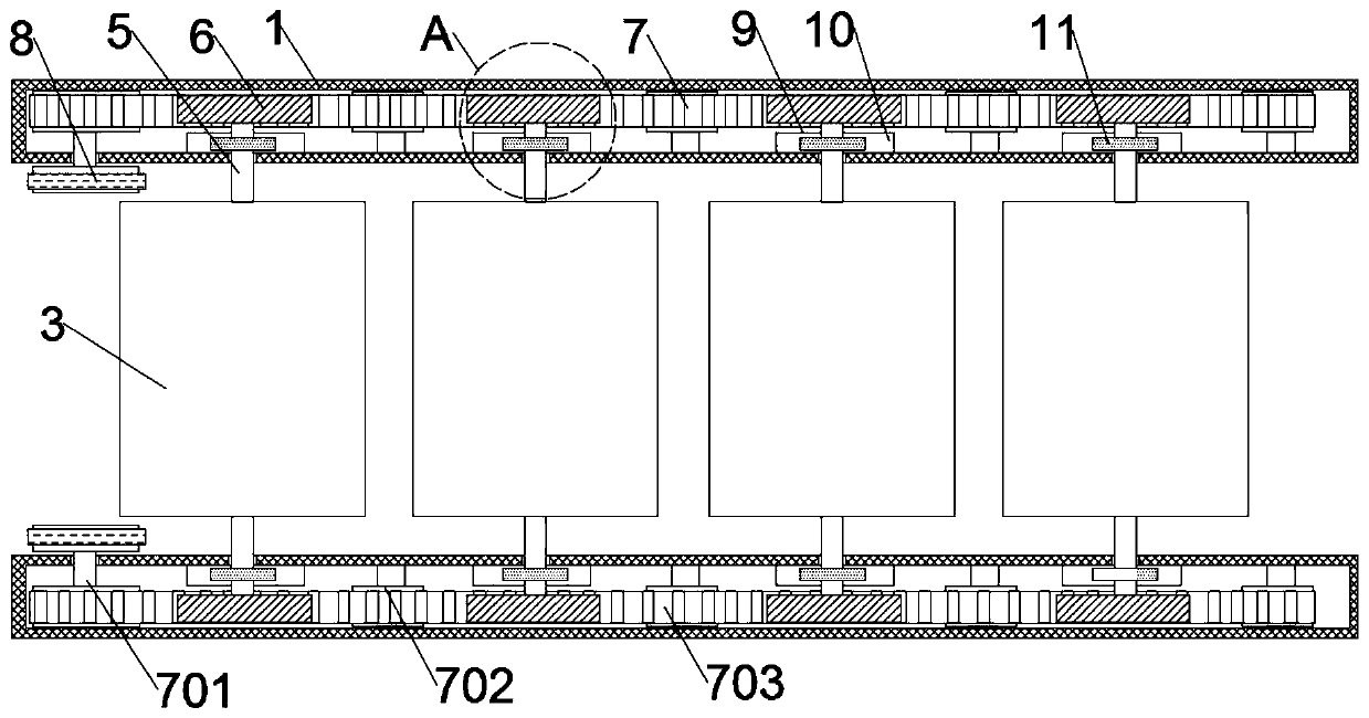 Retractable sun shading device