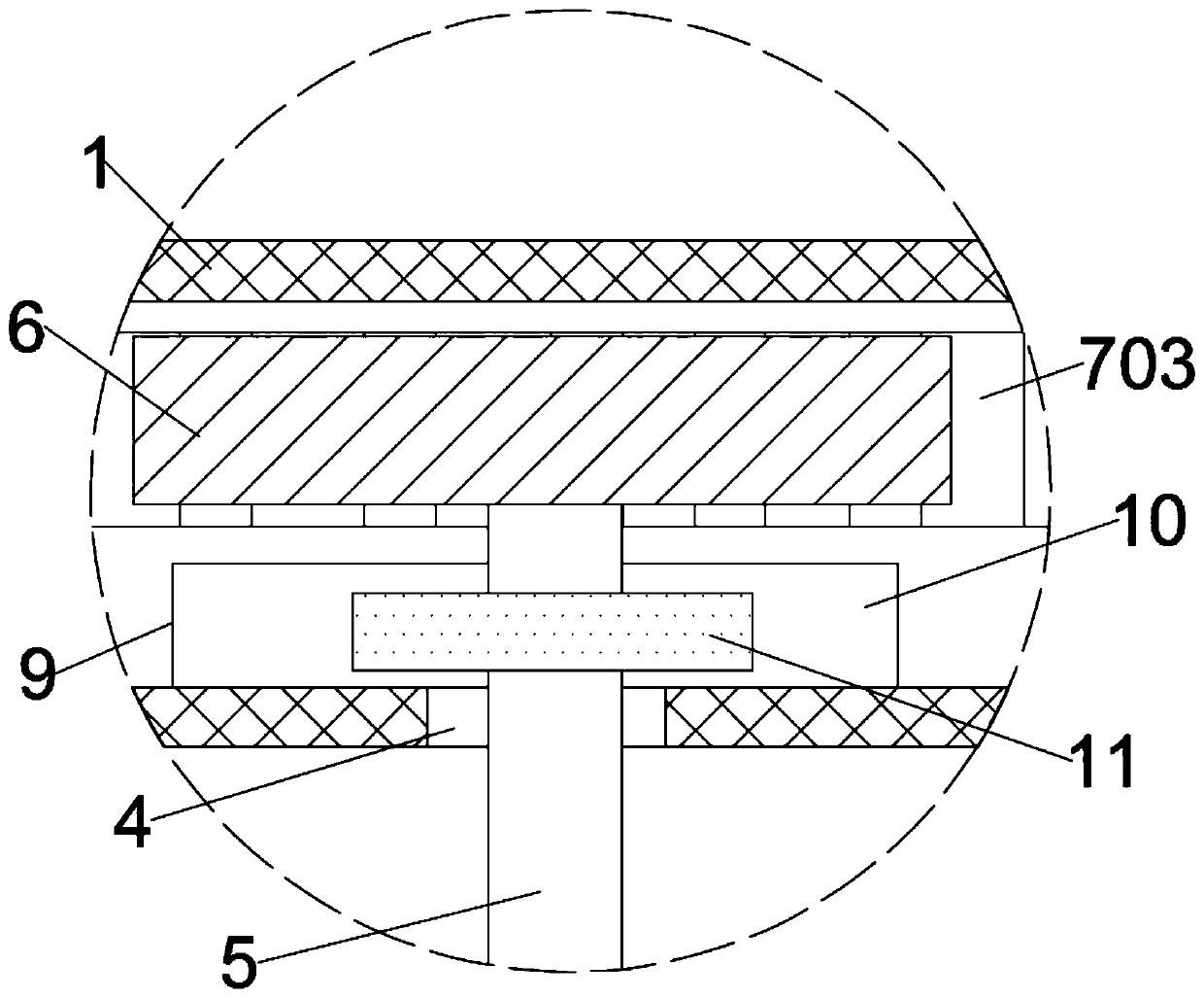 Retractable sun shading device